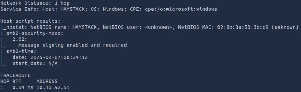 nmap 详细扫描输出